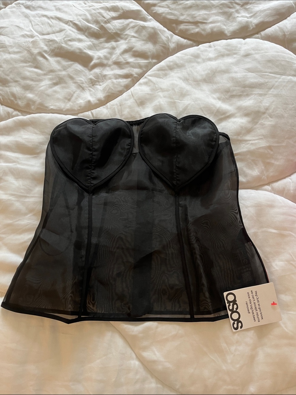ASOS Heart Top NWT